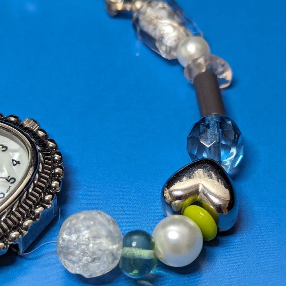 Artisan  Floating Bracelet Hand made Glass foil beads Fx Pearls & More - Picture 4 of 8